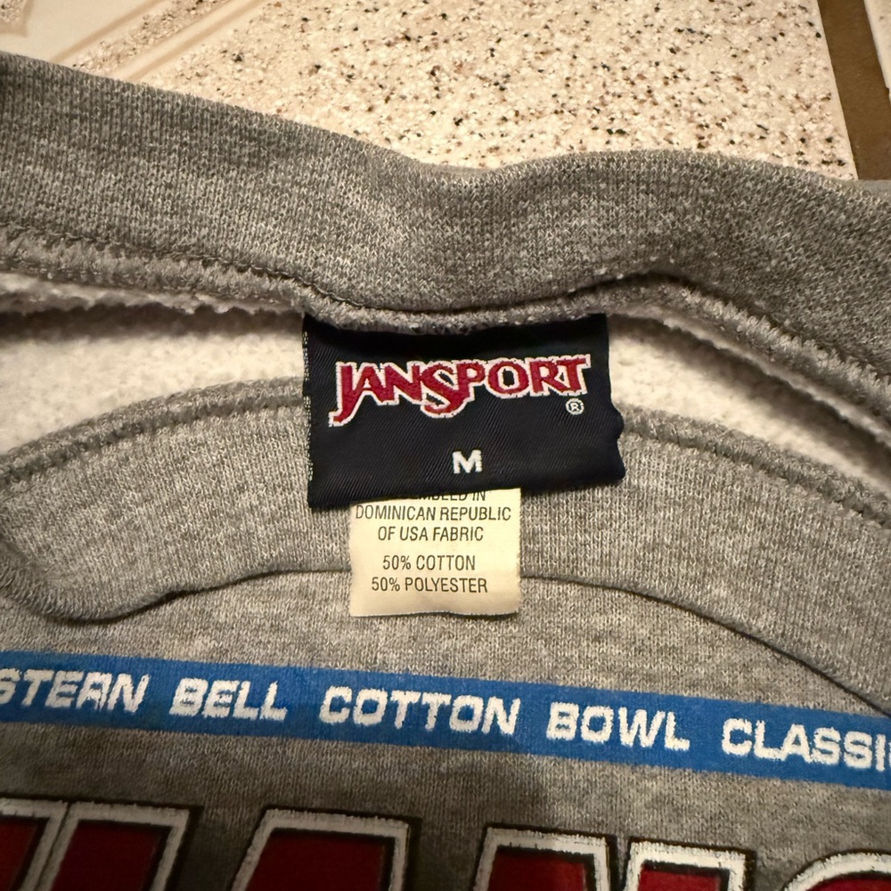 Jansport Gray Sweatshirt // Arkansas // Razorbacks // Cotton Bowl